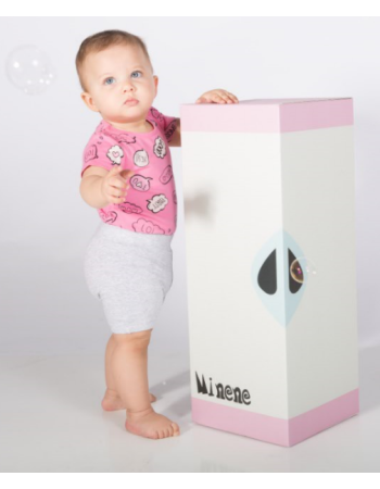 Minene Baby Girl Set With Stickers - 6-9 μηνών  |  281410010406M