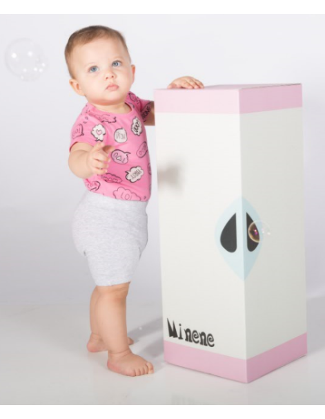 Minene Baby Girl Set With Stickers - 6-9 μηνών  |  281410010406M