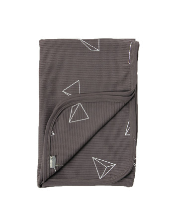 Minene Πικέ Κουβέρτα 3D Dark Grey