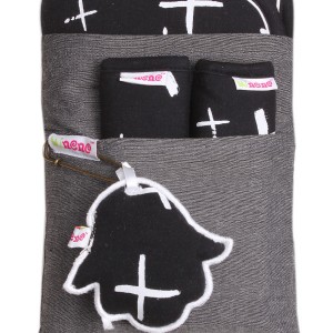 Κάλυμμα με επωμίδες Ασπρόμαυρο “X”