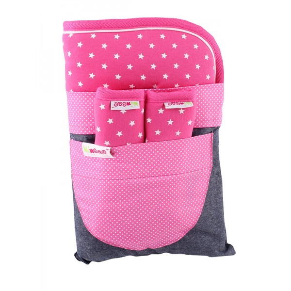 Κάλυμμα με επωμίδες Φούξια με αστέρια