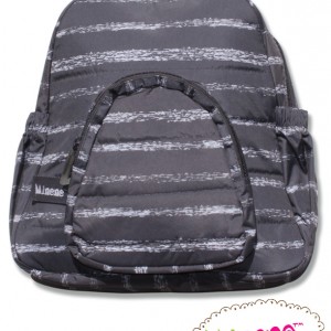 Minene Backpack BW Stripes