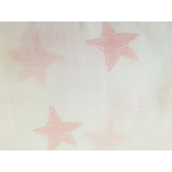 Minene Μεγάλες Μουσελίνες - Ροζ Αστέρια