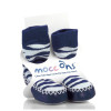 Mocc ons Blue Zebra - 18-24m