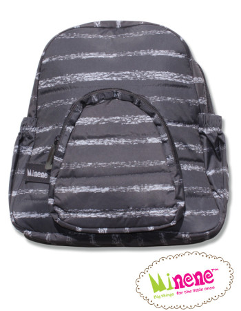 Minene Backpack BW Stripes  |  MN9524