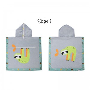 Πόντσο Διπλής Όψης UPF50  Sloth/Zoo