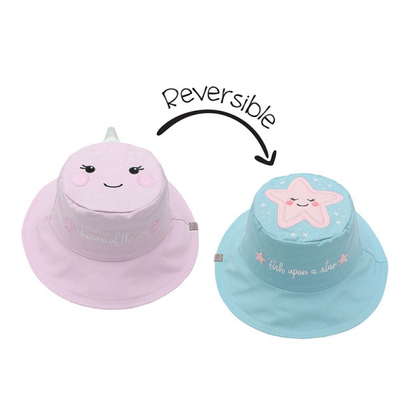Καπέλο Διπλής Όψης UPF 50  Narwhal/Starfish (Cotton) - LARGE 4-6 yrs