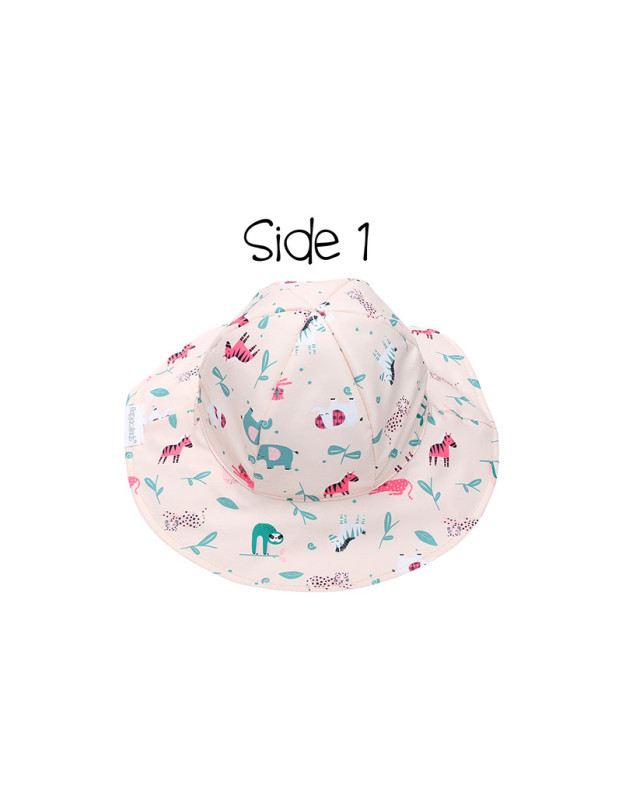 Καπέλο Διπλής Όψης UPF 50  Pink Zoo - MEDIUM 2-4 yrs