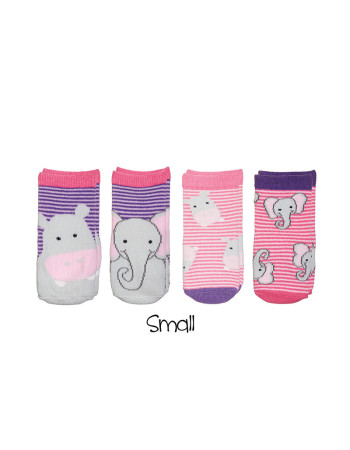 FlapJackKids Mix and Match Socks – Hippo/Elephant - S