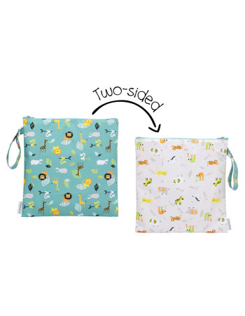 FlapJackKids Αδιάβροχη Τσαντα Grey Zoo  |  FJKWB575