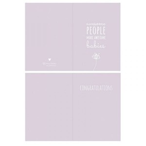 Ευχετήρια Κάρτα Γέννησης - Lilac