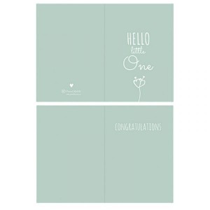 Ευχετήρια Κάρτα Γέννησης - Mint