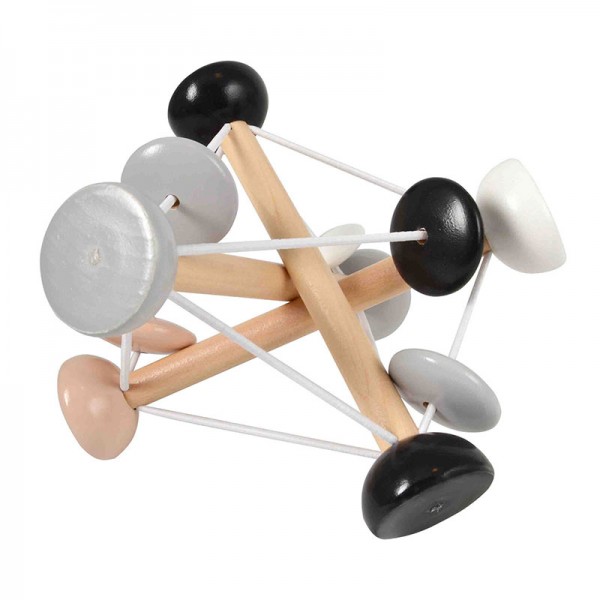 Ξύλινη Ελαστική Κουδουνίστρα - Black