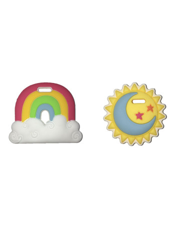 Silli Chews™ Mini Μασητικά (2 τμχ.) - Rainbow  |  BTL-SC-60
