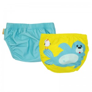 Zoocchini Μαγιώ Πάνα (2pcs Σετ)  – Seal - 12-24m
