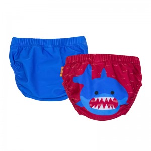 Zoocchini Μαγιώ Πάνα (2pcs Σετ)  – Blue Shark - 6-12m