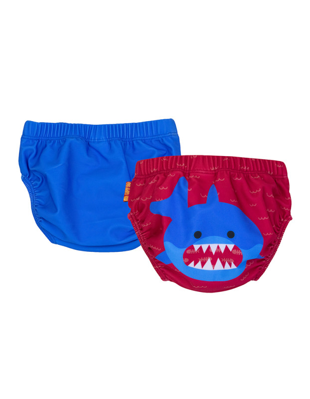 Zoocchini Μαγιώ Πάνα (2pcs Σετ)  – Blue Shark