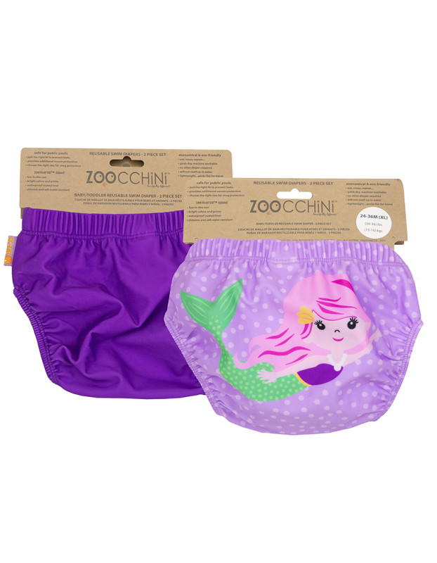 Zoocchini Μαγιώ Πάνα (2pcs Σετ) – Mermaid