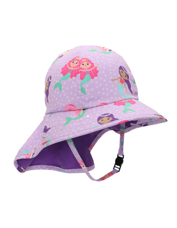 Zoocchini Cape Sunhat UPF50 Mermaid - 6-24m  |  ZOO15053-6-24M