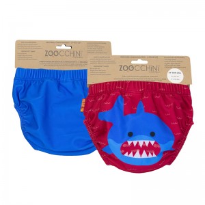Zoocchini Μαγιώ Πάνα (2pcs Σετ)  – Blue Shark 