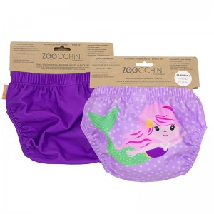 Zoocchini Μαγιώ Πάνα (2pcs Σετ) – Mermaid - 6-12m