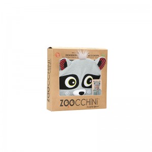 Zoocchini Hooded Baby Bath Towel  Rocco The Racoon