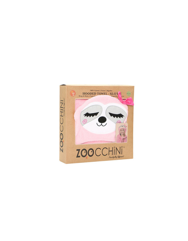 Zoocchini Hooded Baby Bath Towel Sadie The Sloth