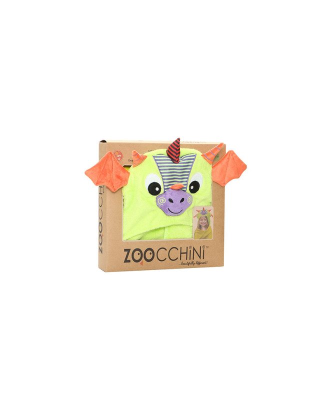 Zoocchini Hooded Baby Bath Towel  Drool The Dragon
