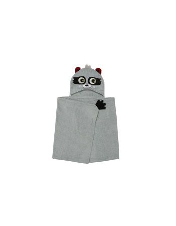 Zoocchini Hooded Baby Bath Towel  Rocco The Racoon