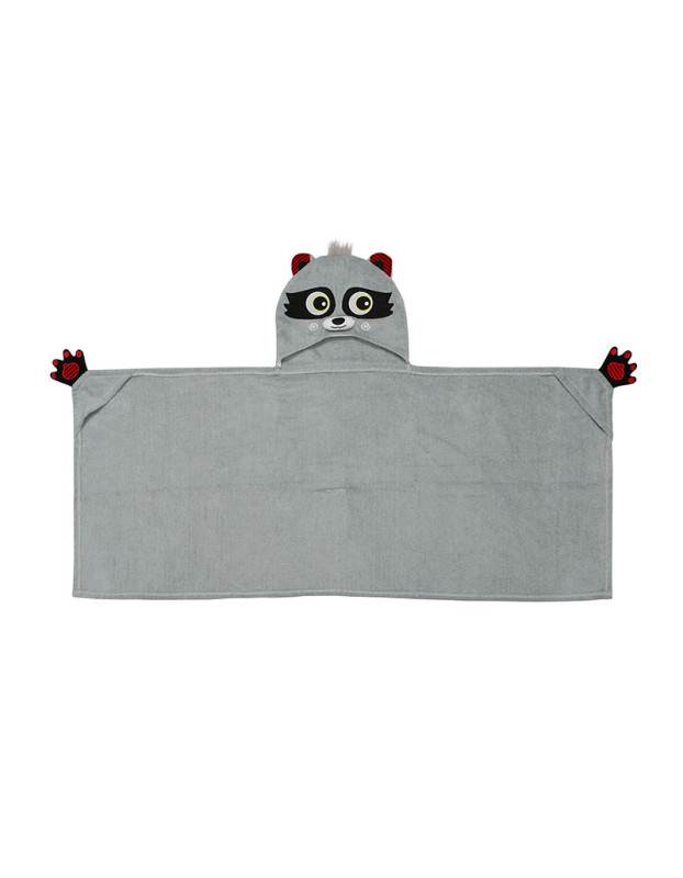 Zoocchini Hooded Baby Bath Towel  Rocco The Racoon