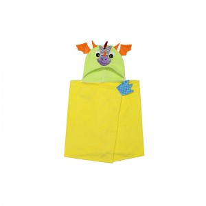 Zoocchini Hooded Baby Bath Towel  Drool The Dragon