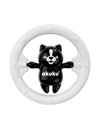 Κουδουνίστρα Αρκουδάκι Black/White Bear