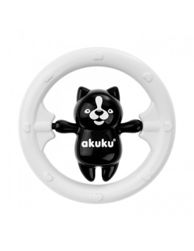 Κουδουνίστρα Αρκουδάκι Black/White Bear