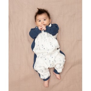 70% Bamboo 30% Cotton Sleepsuit – Fish – S , 1 T - S (6-18 μηνών)
