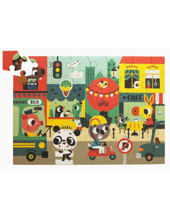 Petit Monkey – Παζλ “Στην Πόλη” 48 pcs / 4 yr
