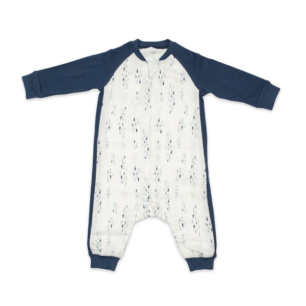 70% Bamboo 30% Cotton Sleepsuit – Fish – S , 1 T - S (6-18 μηνών)