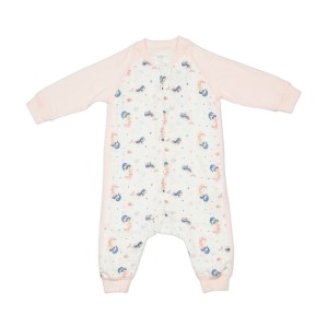 70% Bamboo 30% Cotton Sleepsuit – Mermaid – S, 1 T - S (6-18 μηνών)