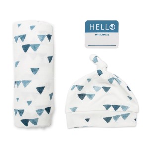 Hello World – Navy Triangles