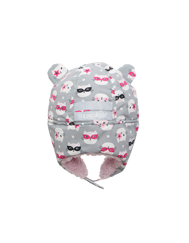 Flapjackkids Αδιάβροχο Trapper Hat Cat - MEDIUM 2-4 yrs  |  FJKTH745M