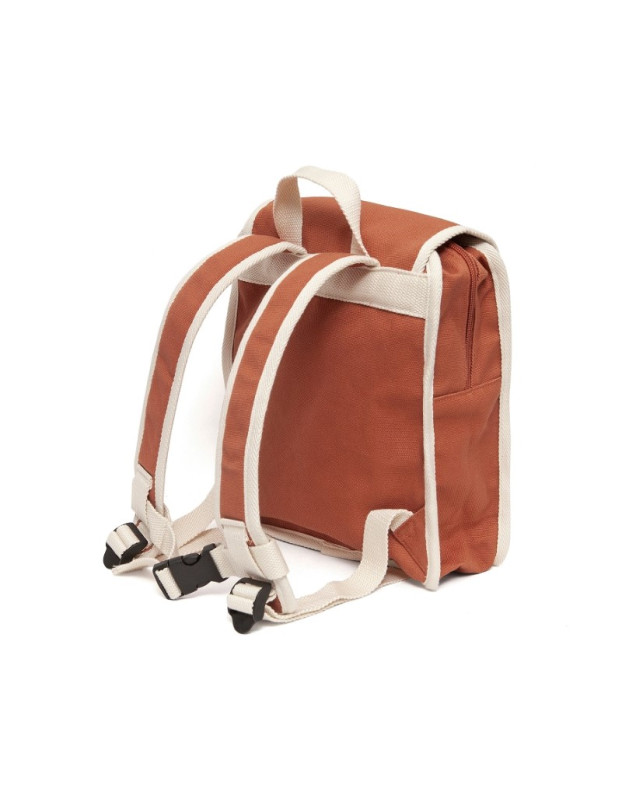 Petit Monkey – Backpack Recycled Cotton Baked Clay | PTM-BP31 Petit Monkey – Backpack Recycled Cotton Baked Clay | PTM-BP31