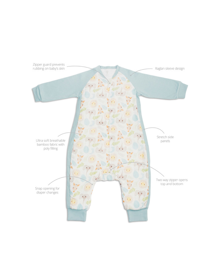 Lulujo Deluxe Υπνόσακος Jungle 2.5 Tog - S (6-18 μηνών) Lulujo Deluxe Υπνόσακος Jungle 2.5 Tog - S (6-18 μηνών)