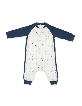 70% Bamboo 30% Cotton Sleepsuit – Fish – S , 1 T - S (6-18 μηνών)