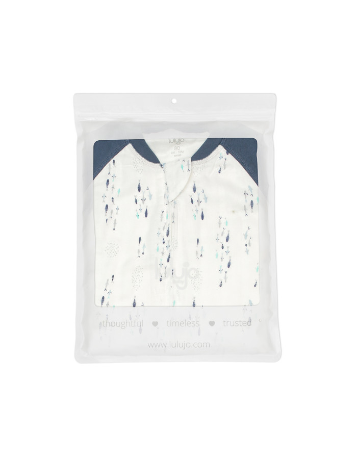70% Bamboo 30% Cotton Sleepsuit – Fish – S , 1 T - S (6-18 μηνών)