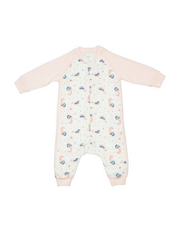 70% Bamboo 30% Cotton Sleepsuit – Mermaid – S, 1 T - S (6-18 μηνών)