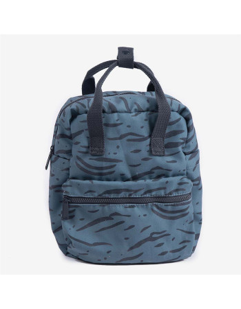 Minene – Mini Cotton Backpack Blue Zebra