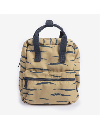 Minene – Mini Cotton Backpack Ochre Zebra