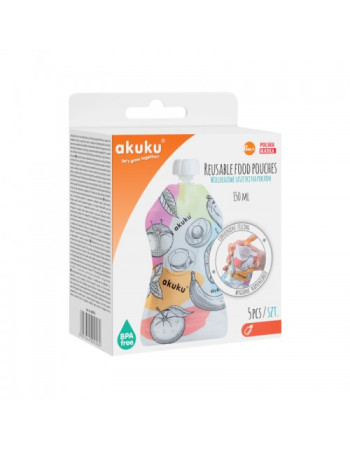 Reusable Food Pouch με στόμιο  |  A0056