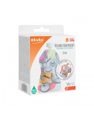 Reusable Food Pouch με στόμιο  |  A0056