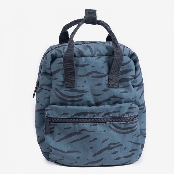Minene – Mini Cotton Backpack Blue Zebra