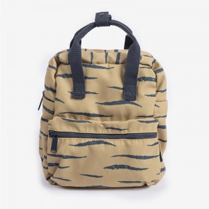 Minene – Mini Cotton Backpack Ochre Zebra